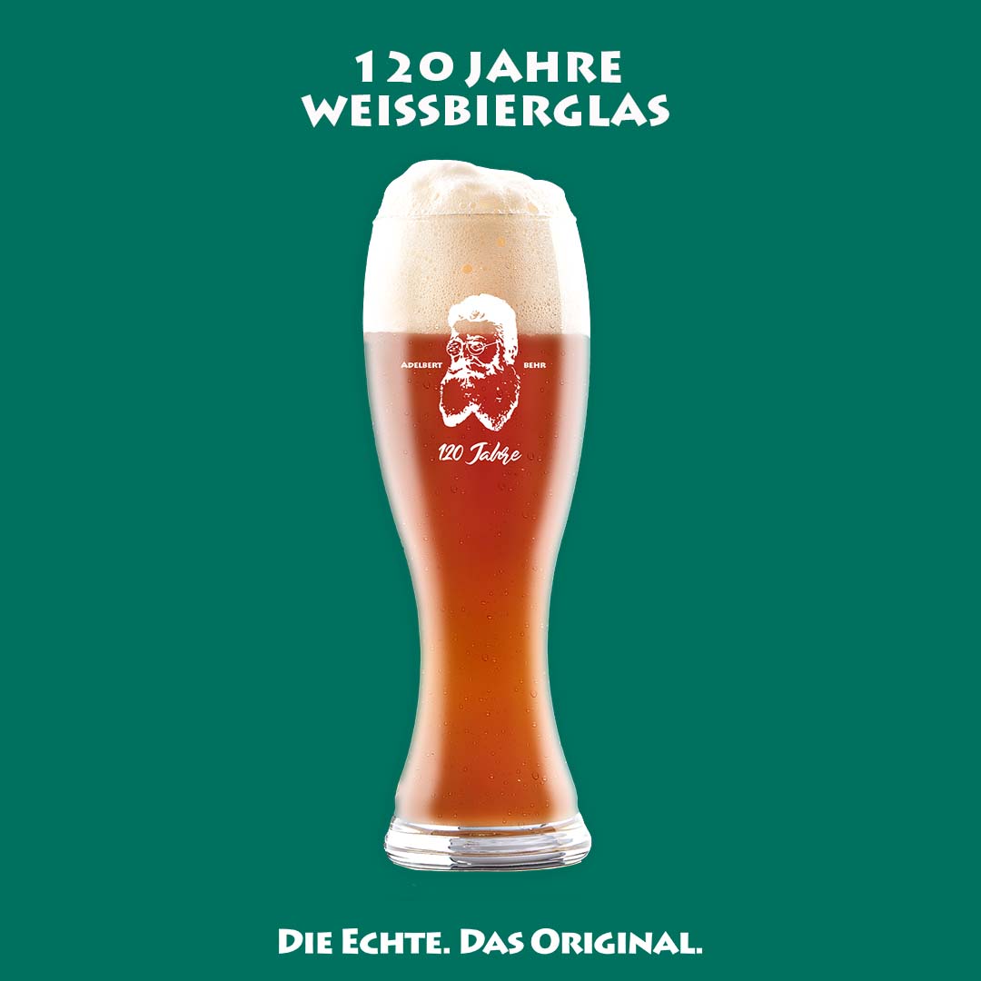 120 JAHRE JUBILÄUMS WEISSBIERGLAS